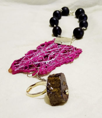 Pulsera enlace maguey rosa