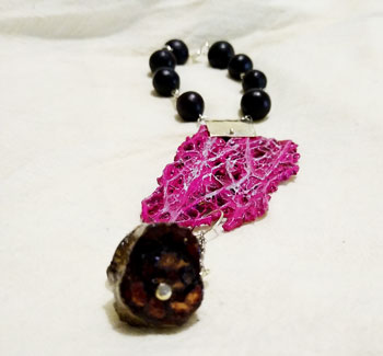 Pulsera enlace maguey rosa