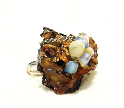 Anillo liquen sueño blanco