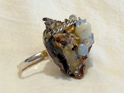 Anillo liquen sueño blanco