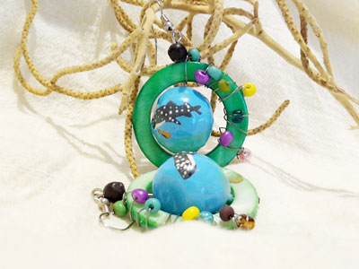 Aretes tiburón ballena