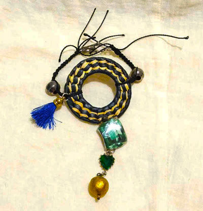 Pulsera azul natura palma