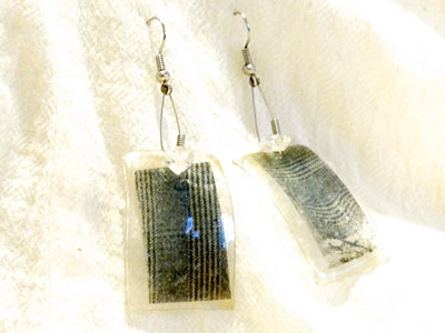 Aretes pet cuadricula