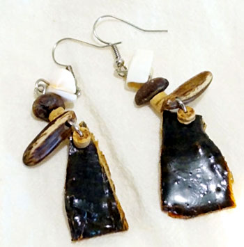 Aretes frambo hongo