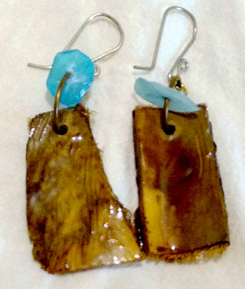 Aretes pez azul
