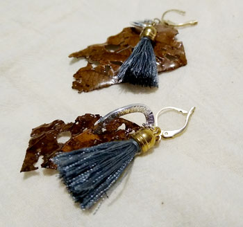 Aretes hojas