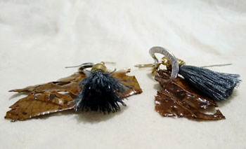 Aretes hojas