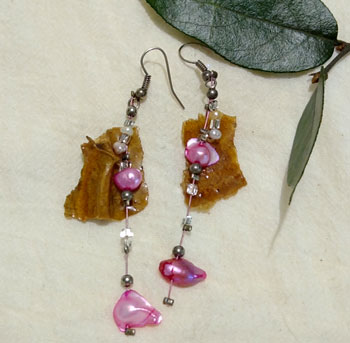 Aretes aro rosa